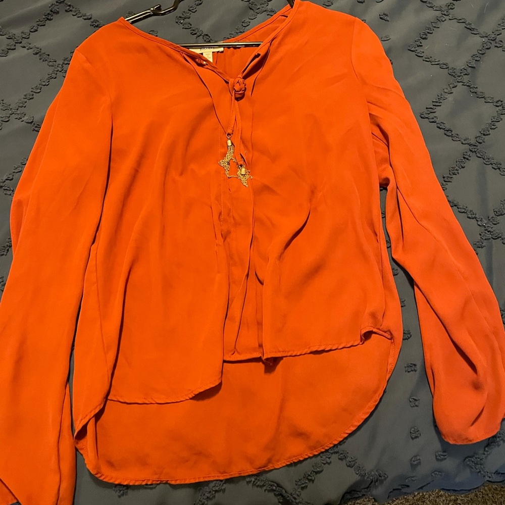 Long sleeve flowy blouse